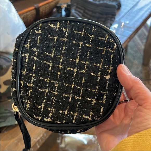 Tweed Wristlet Cosmetic Bag -Boutique-New! LAST ONE 🌶️ - Picture 3 of 9